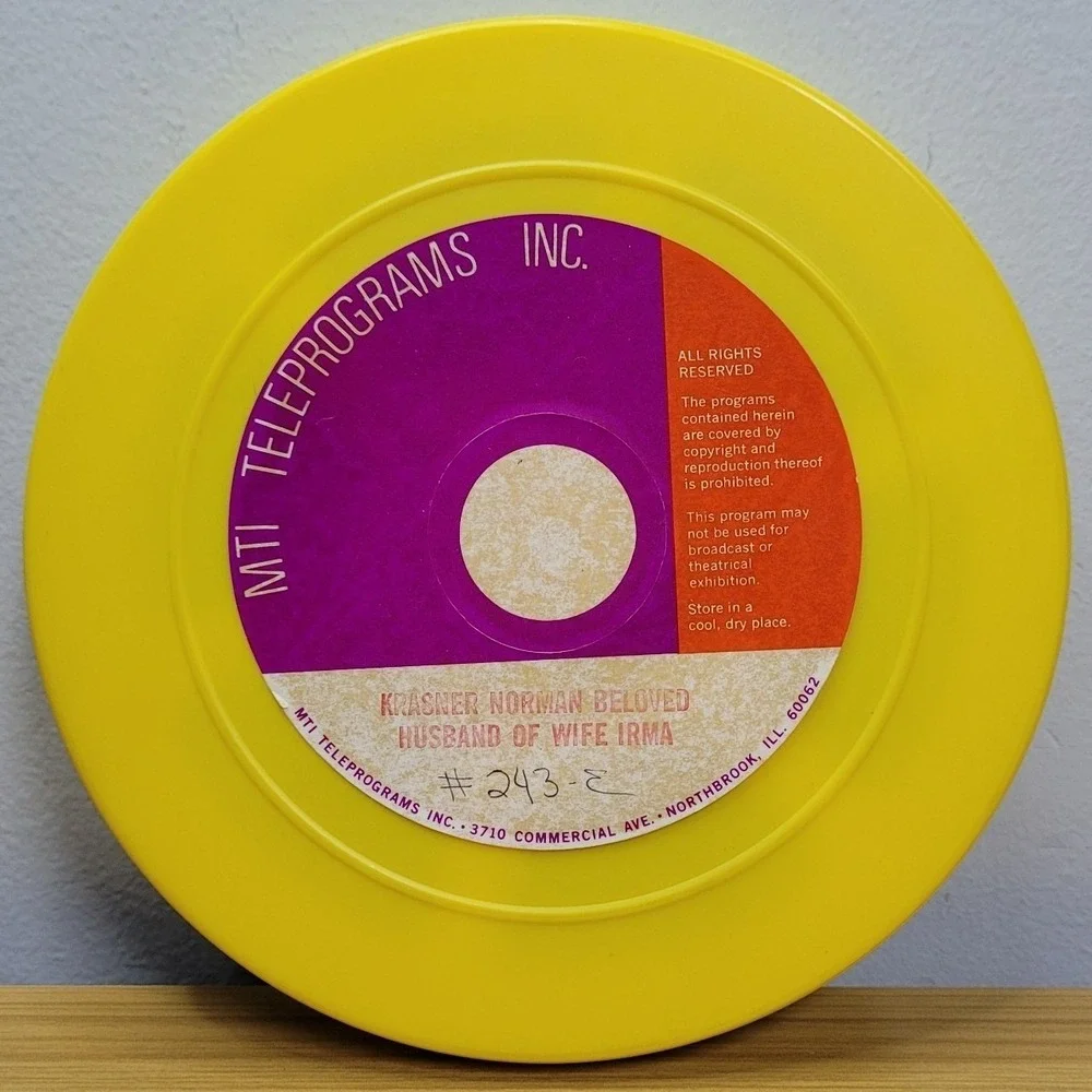 16mm Film Reel Krasner Norman Beloved Husband of Irma 1974 Mti Teleprograms Vint
